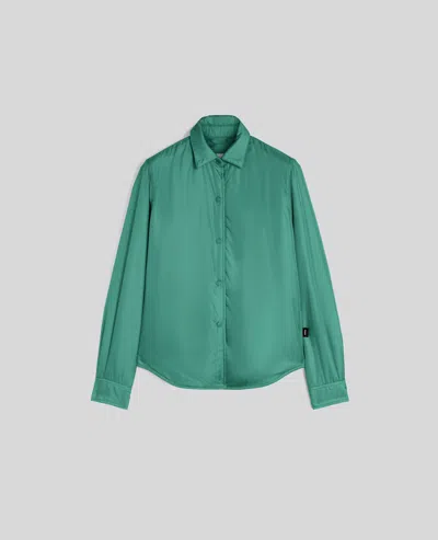 Aspesi Overshirt Glue In Nylon Imbottita - Verde Bandiera