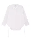 Aspesi Oversized Cotton Shirt In White
