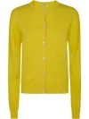 Aspesi Round Neck Sweater In Yellow