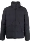 Aspesi Padded Funnel-neck Jacket In Blue