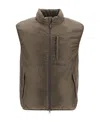 Aspesi Jil Vest With Thermore Padding In Brown