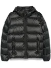 Aspesi Budd Puffer Jacket In Black Satin Fabric In Black