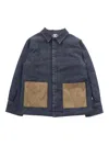 Aspesi Denim Padded Jacket In Blue