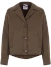 Aspesi Single-breasted Jacket In Green