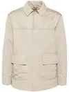 Aspesi Padded Nylon Jacket In Brown