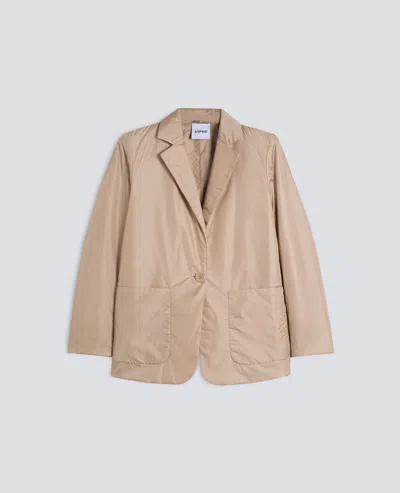 Aspesi Padded Nylon Jacket In Nude