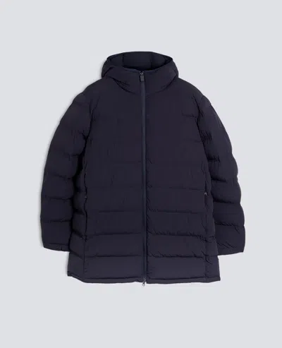 Aspesi Padded Nylon Parka - Navy In Blue