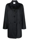 Aspesi Padded Parka Coat In Black