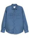 Aspesi Long-sleeved Shirt And Jacket In Blue