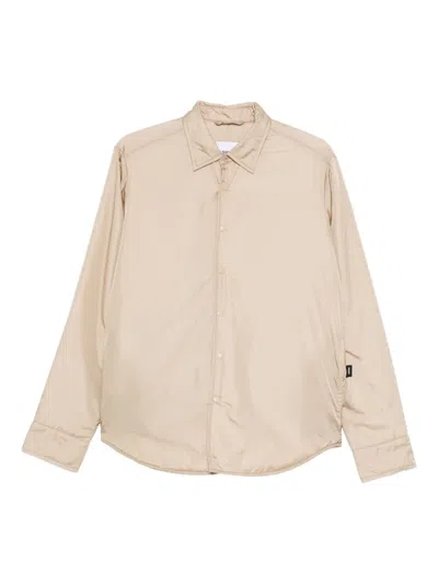 Aspesi Padded Shirt Jacket In Brown