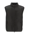 Aspesi Navy Bomber Vest With High Collar In Black