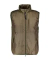 Aspesi Padded Zip-up Gilet In Brown