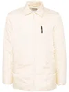 Aspesi Padded Zip-up Jacket In Neutrals
