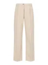 Aspesi Straight Leg Trousers In Beige