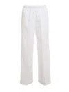 Aspesi Poplin Trousers In White