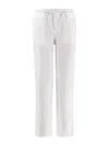 Aspesi Elasticated Trousers In White