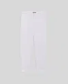 Aspesi Pantalone Adrien In Misto Lino Fiammato - Bianco In Bianco