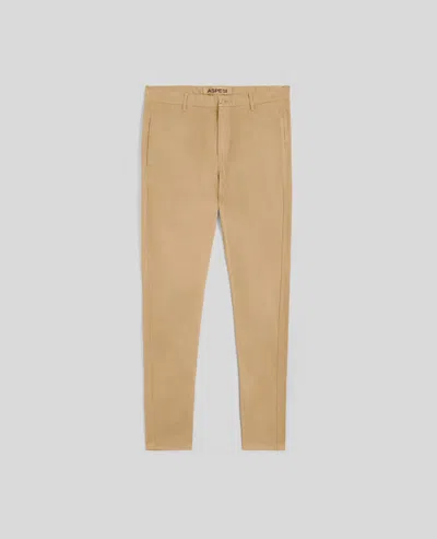 Aspesi Pantalone Chino In Gabardina Di Cotone - Sabbia