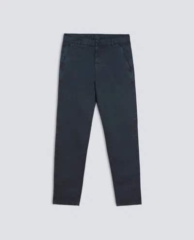 Aspesi Pantalone Chino In Gabardina Di Cotone Tinto Capo - Navy In Blue