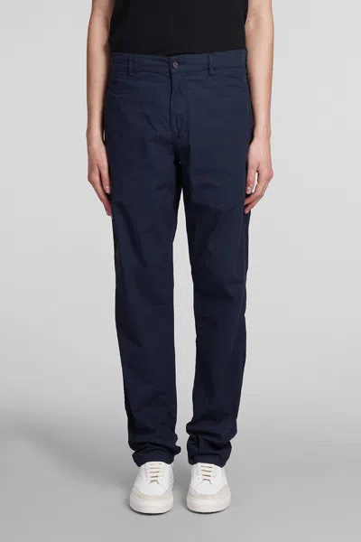 Aspesi Pantalone Funzionale Pants In Blue Cotton