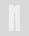 Aspesi Pantalone In Denim - Bianco In Bianco
