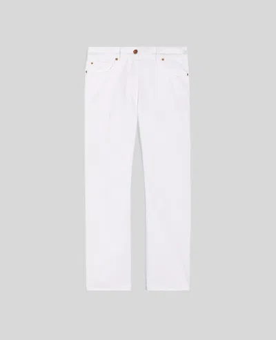 Aspesi Pantalone In Denim - Bianco