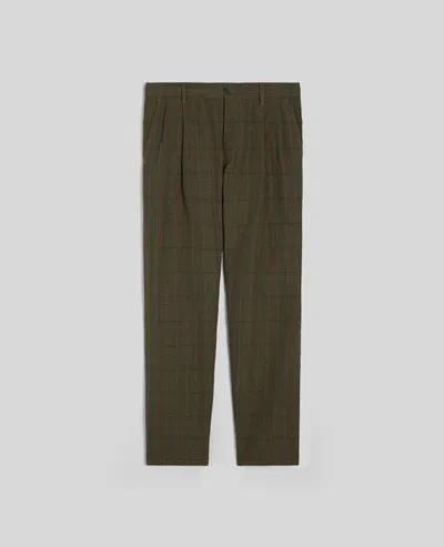 Aspesi Pantalone In Misto Lino Principe Di Galles - Liquirizia