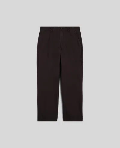 Aspesi Pantalone Lab In Tela Rustica Di Cotone E Lino - Marrone