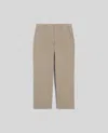 Aspesi Pantalone Lab In Tela Rustica Di Cotone E Lino - Sabbia In Sabbia