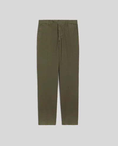 Aspesi Pantalone New Herman In Gabardina Di Cotone - Militare