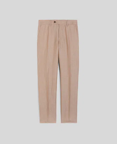 Aspesi Pantalone New Herman In Twill Di Cotone E Lino - Beige