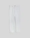 Aspesi Pantalone Press In Denim - Bianco In Bianco