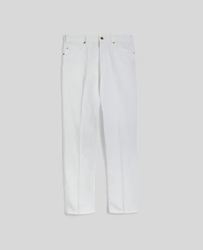 Aspesi Pantalone Press In Denim - Bianco