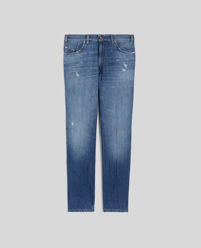 Aspesi Pantalone Press In Denim - Denim