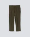 Aspesi Pantalone Slim Banana In Gabardina Di Cotone - Militare In Green