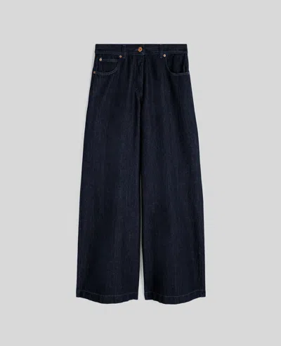 ASPESI PANTALONE WIDE LEG IN DENIM -