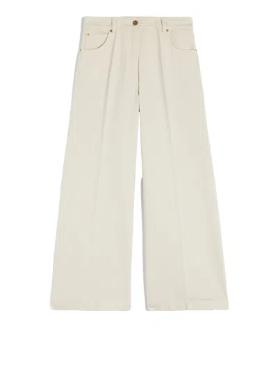 Aspesi Pantalone Wide Leg In White