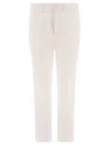 ASPESI PANTALONI A GAMBA DRITTA TROUSERS WHITE