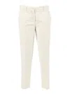 Aspesi Tailored Long Pants With Classic Button Closure In Neutral