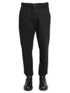 Aspesi Trousers With Functional Pockets And Belt Loops In Black