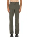 Aspesi Straight-leg Cotton Pants With Mid-rise Waist And Belt Loops In Gray