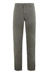 Aspesi Cotton Trousers Drawstring Waist In Gray
