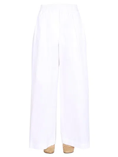 Aspesi Wide Leg Trousers In White