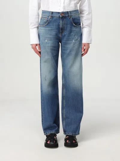 Aspesi Denim Wide Leg Jeans In Blue