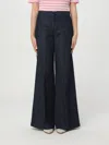 Aspesi Wide Leg Trousers In Denim