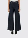 Aspesi 0160 Wide Leg Long Jeans In Blue