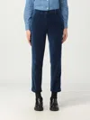 Aspesi Tailored Blue Long Pants With Classic Design In Teal