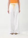 Aspesi Cotton Gabardine Wide Leg Pants In Weiss