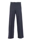 Aspesi Blue Flared Trousers In Blue