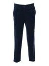 Aspesi Tailored Blue Long Pants With Classic Design In Blue